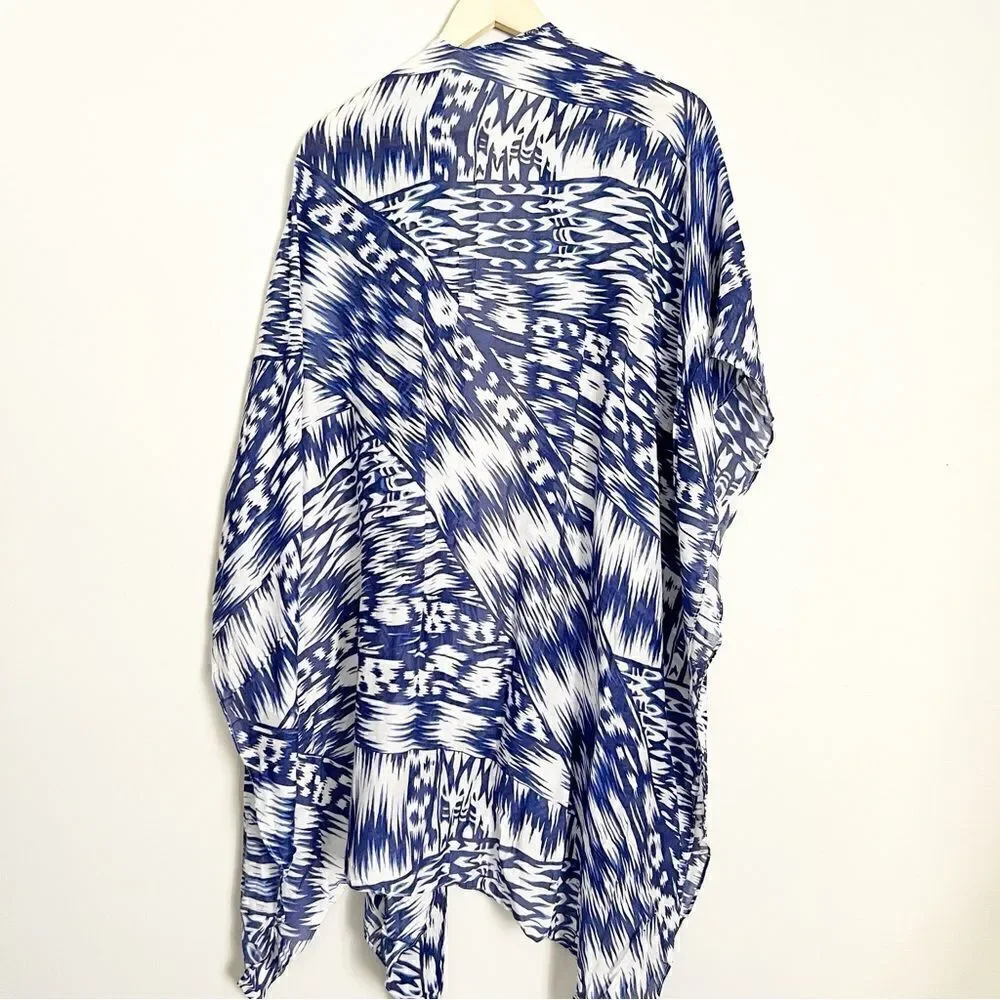 Michael Stars Ruana ikat shawl wrap